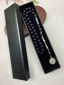 1套 6色 33顆 10mm壓克力珠手鍊DIY套組，高品質禮盒包裝，適合日常配戴 - 彩色 - 查看 5
