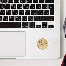 Sassy Vintage Moon Face Sticker Can Be Used To Stick On Cars, Laptops, Windows, Doors, Refrigerators, Water Bottles, Luggage, Etc. Durable Vinyl Stickers - Star Film - View 4