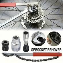Set Alat Rantai Sepeda, Kunci Pas Khusus untuk Membongkar Kaset dan Freewheel, Termasuk Kunci Rantai dan Freewheel serta Crankset yang Dapat Dilepas, Kit Alat Perbaikan Sepeda - MultiWarna - View 6