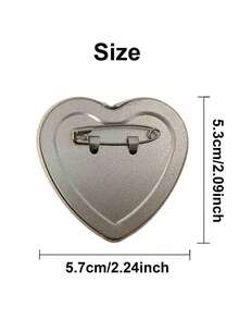 Cute Heart Pattern Brooch, Metal Lapel Pin, Backpack Clothes Hat Decorative Accessory, Best Gift For Friends, Birthday Gift,Halloween - Type C - View 4