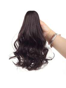 Peluca de coleta para mujer, con clips, cordón y permanente en forma de pera; peluca de coleta corta natural y voluminosa. - Multicolor - Ver 10