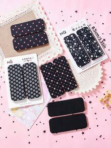 1/3/6pcs/Set Short Simple Printed Hook & Loop Hair Accessories, Sweet Hair Clips - Suitable For Girls And Women, Perfect For Daily Wear, Vacation, Date, Back To School, Party - Multicolor - View 10