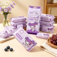 Tisu Basah Pembersih Air Murni yang Lucu, Tisu Basah Portabel untuk Pelajar, Kemasan Kecil dari Kain Non-Woven - Beraneka warna - View 4
