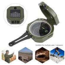 Professional High-Precision Outdoor Compass, Fluorescent, Waterproof, Multifunctional For Various Occasions, Such As Geological Prospecting, Orientation, And Outdoor Activities - Army Green - View 5