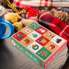 5-Piece/10 Piece Christmas Blank Countdown Calendar Box, Christmas Countdown Set, Christmas Party Decoration - Multicolor - View 4