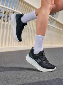 XTEP New Mesh Breathable Cushioned Versatile Lightweight Women's Running Shoes - Black - View 5