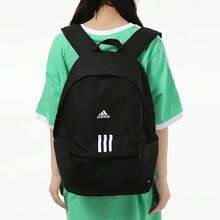 Adidas CLSC BOS3S BP Sport Casual Logo Print Zipper Closure Polyester Backpack Rucksack Men's Black H34804 - Black - View 7