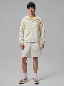 Jordan Men's Athlete Graphic Print Zip-Up Sports Hoodie - Beige - View 6