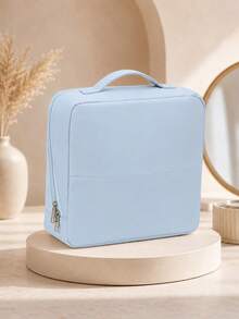 Portable Travel Makeup Bag, Makeup Storage Bag, Makeup Bag With Brush Slots, Zipper Closure, Toiletry Bag, Storage Bag, Storage Bag, Suitable For Travel Makeup Storage Bag - Multicolor - View 16