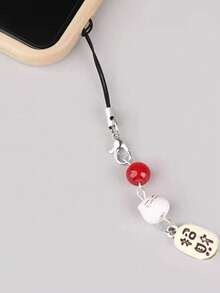 1pc Maneki Neko (Lucky Cat) Phone Charm With Red Bead - Traditional Feng Shui Phone Lanyard - Auspicious Japanese Amulet Pendant Gifts For Mother, Family, Friends, Birthday, Holiday Phone Chain - 1 Lucky Cat Phone Charm - View 5