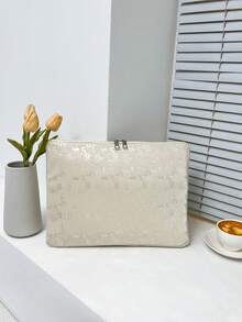 1pc Heart Style Laptop Sleeve Bag, Compatible With 10/11 Inch , 13/14 Inch And 15/15.6 Inch Laptop - White - View 3