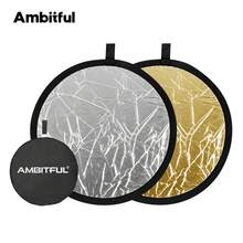 Ambitful 2in1 60CM Photography Reflector Gold & Silver Collapsible Light Reflector For Portrait Studio Shooting - View 1