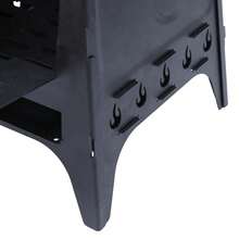 Sturdy Metal Frame, Stable Combustion Chamber For  Outdoor Cooking And Heating - Black - View 6