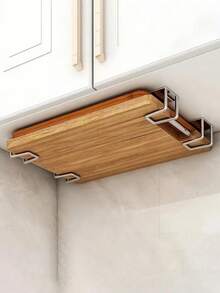 1/3/6/10pcs High Quality Under Cabinet Cutting Board Rack And Space-Saving Kitchen Storage Rack, Fashionable And Practical Iron Rack, Keep Countertop Neat And Organized, Easy Access, Essential Kitchen Utensils And Home Necessities - View 10