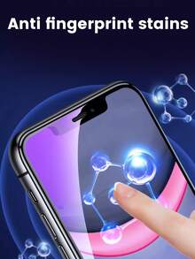 全新紫色光全自動防塵室,真機模製,完美貼合,適用於 iPhone 11-18 Pro Max,防藍光防塵室,更好的眼睛保護,耐刮耐磨不留痕跡,高清晰度高透明度影像品質,電影般的觀影體驗 - 無色 - 查看 5