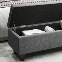 Storage Benches - 다크 그레이 + 린넨 - 보기 6