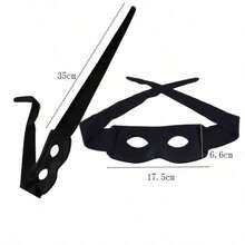 1pc/Set - Performance Party Mask Halloween Mask Zorro Eye Mask Ghost Festival Halloween Prop - Multicolor - View 10
