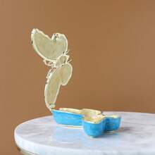 SUSUZUKU 1pc Metal Enamel Butterfly Pattern Jewelry Box, Creative Small Decor, Luxury High-End Scenic Spot Handicraft, Animal Pattern Butterfly Jewelry Box, Fashionable Exquisite Butterfly Decor, Butterfly Wing Jewelry Box, Insect Figurine, Creative Birthday Gift Box, Suitable For Students - Butterfly - View 2