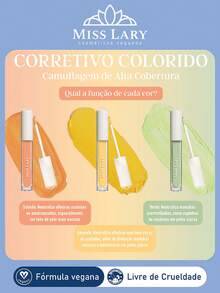 Corretivo Colorido Vegano - LARANJA/VERDE - Visão 2