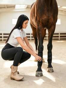 Horse Leg Protection Cover, Horse Leg Protective Boot Set, Suitable For Riding Protection, Fly Prevention, Sports Gear, Support Boots And Sports Equipment For Both Front And Rear Legs. - Horse Leg Boots - View 4