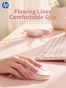 HP S1000 Plus Cute Quiet Wireless Mouse, 2.4GHz Portable USB Mouse, Plug And Play, Suitable For Computer Laptop, Perfect Holiday Gift. - View 3
