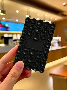 Multifunctional Suction Cup Phone Stand, Foldable Soft Silicone Phone Holder, Multi-Angle Adjustable, Stable Anti-Slip, Flexible Tablet Slouchy Bracket, Portable Desktop Stand, Space-Saving, Suitable For All Smartphones And Tablets, Home Office Decor, Back To School - Multicolor - View 3