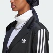 Adidas Originals Women's Retro Casual Sports Blazer Jacket IK0440 - Black - View 9