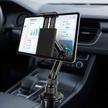 xnyocn Car Cup Holder Phone And Tablet Mount - 360° Adjustable Heavy Duty Universal Phone And Tablet Holder - Black D53-pZ2 - View 1