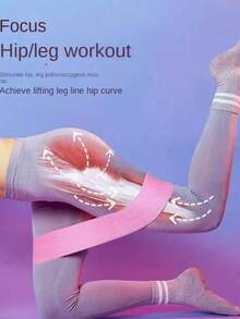 High Elasticity Hip Resistance Band, Suitable For Home Workout, Muscle Strength Training (Unisex), Fitness Accessory - A - View 5