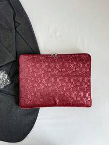 1pc Laptop Case Heart Style Tablet Bag, Suitable For 10/11 Inch , 13/14 Inch, 15/15.6 Inch Laptop Sleeve - Red - View 4