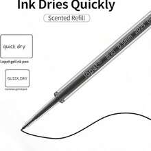 Retractable 0.5mm ST Tip Black Ink Grape Scented Gel Pen, Smooth Writing, Quick-Drying, Student School Office Stationery, Cute Birthday Gift For Women And Men - Multicolor - View 5