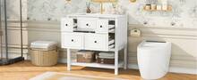 White Bathroom Vanity - Storage Unit - 76 X 46.5 X 82 Cm - 白色 - 查看 2