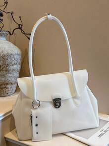 Dedoo New Summer Refreshing Large Underarm Women's Bag, Fashion PVC Jelly Tote Bag, Minimalist Commuter Shoulder Bag - Multicolor - View 6