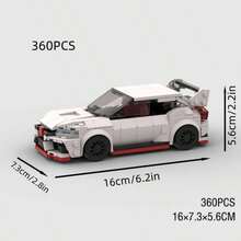 MIKEMENG 360片經典MOC積木賽車套裝,成人DIY可組裝汽車玩具模型,適合收藏,城市科技冠軍杯系列,完美作為生日、萬聖節、聖誕節送給男友、丈夫的禮物 - 型號 - 查看 17