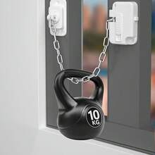 3pcs Adjustable Window Security Locks - Self-Adhesive, No Drilling Installation, Durable Metal And Plastic, For Home Security, Ventilation And Privacy, Home Security Locks, Stylish Lock Design, Easy To Install Locks - A - View 4