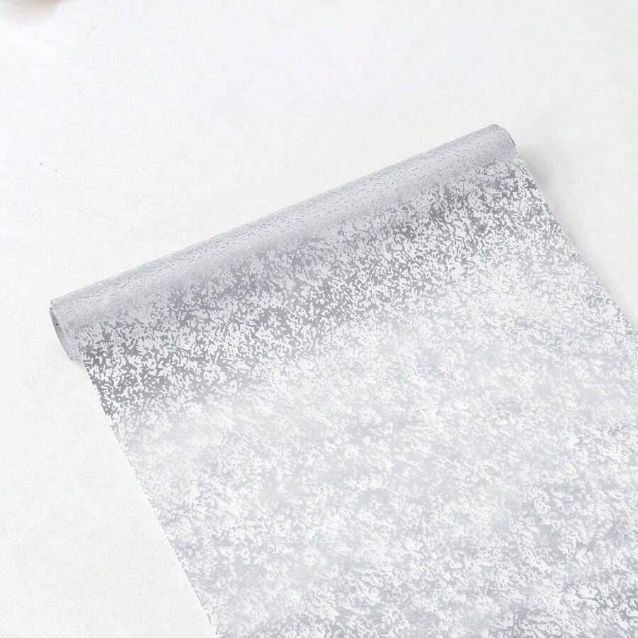 1 Roll Silver Mesh Table Runner, Silver Gauze Design, Fashionable Soft Dining Table Decor, Suitable For Wedding, Birthday, Halloween, Christmas And Other Holiday Occasions - Silver - View 1