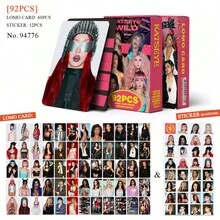 92pcs KATSEYE Mini 3rd Album WILD Star K-POP Merchandise LOMO Collectible Cards, Suitable For Decorating Photo Albums Or Room Photo Walls, Holiday Gifts, Celebrity Holographic Cards, Party Supplies, Celebrity Card Collection, Halloween And Christmas Gifts, Boxed High-Definition Celebrity Photo Cards, Collectibles, Small Gifts - A - View 5