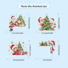 1PC 4 Styles Optional Waterproof Self‑Adhesive PVC Switch Decal, Cute Santa Mouse Christmas Tree Holiday Pattern, Removable Decorative Wall Socket Sticker, Home Wall Decor For Indoor House Christmas Winter Decoration - 1PC - View 8