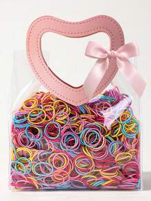 500/200/100/50/20pcs Girls Children Simple Hair Ties Non-Damaging Hair ...