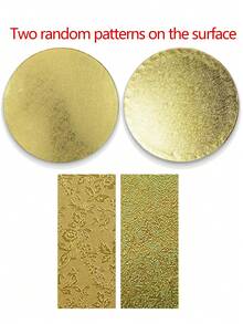 1/2/3/4pcs White/Gold 8/10/12 Inch Round Cake Boards, Cake Base, Base, Perfect For Baking DIY Cakes And Pastries, Home Kitchen Baking Accessories - Gold - View 12
