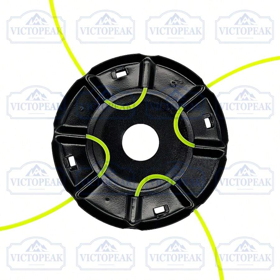1pc 120mm Diameter Plug-And-Play Anti-Tangle Thickened Anti-Drop Quenched Iron Material Card-Slot Iron Blade Mower Head, Universal For Lawn Mowers, Garden, Farm, Yard, All-Season Weeding And Land Clearing - Grass Trimmer (Iron Plate Card Packaging) - View 1