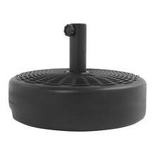 Portable, Refillable Umbrella Stand, Water Or Sand-Filled Base For Patio, Garden, And Umbrella Poles - Black - View 9