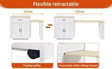 Mobile Storage Islands - White - View 3