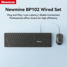 Newmine 有線鍵盤滑鼠組合 | 即插即用，商務風靜音操作，三段式 DPI 精準追蹤 - 查看 11