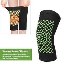 Mugwort Self-Heating Knee Pad, Thermal Knee Support, Suitable For Knee Joint Warmth And Cold Protection In Autumn/Winter, Yoga Pilates Home Exercise Fitness Protection - Black - View 8