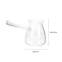 Angoily Cafetera turca de cristal, calentador de leche, mini cacerola, olla de sopa, calentador de mantequilla, olla de fusión de chocolate, utensilios de cocina pequeños para calentar porciones líquidas más pequeñas, 450 ml - Ver 4