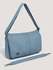 Adidas Originals Unisex Denim MSG Bag Outdoor Sports Shoulder Bag LD6378 - Blue - View 3