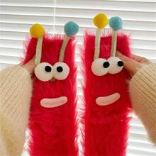CT TAPESOCKS 1 đôi tất quái vật hài hước, tất sàn nhà nỉ san hô mùa thu/đông, tất ngủ đôi, tất Giáng sinh - Nhiều màu - Xem 5