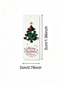 [Christmas]1/48/96pcs Christmas Decorative Hanging Tags (Includes 10m Jute Rope) Christmas Tree & Star Pattern Tags, Suitable For Christmas Decoration And Holiday Celebration - Multi-color (includes Hemp Rope) - View 7