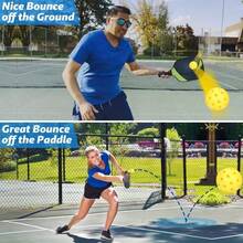 3 quả bóng Pickleball 40 lỗ cho thể thao ngoài trời, bền, nảy cao, hiệu ứng thị giác tốt - trắng - Xem 2